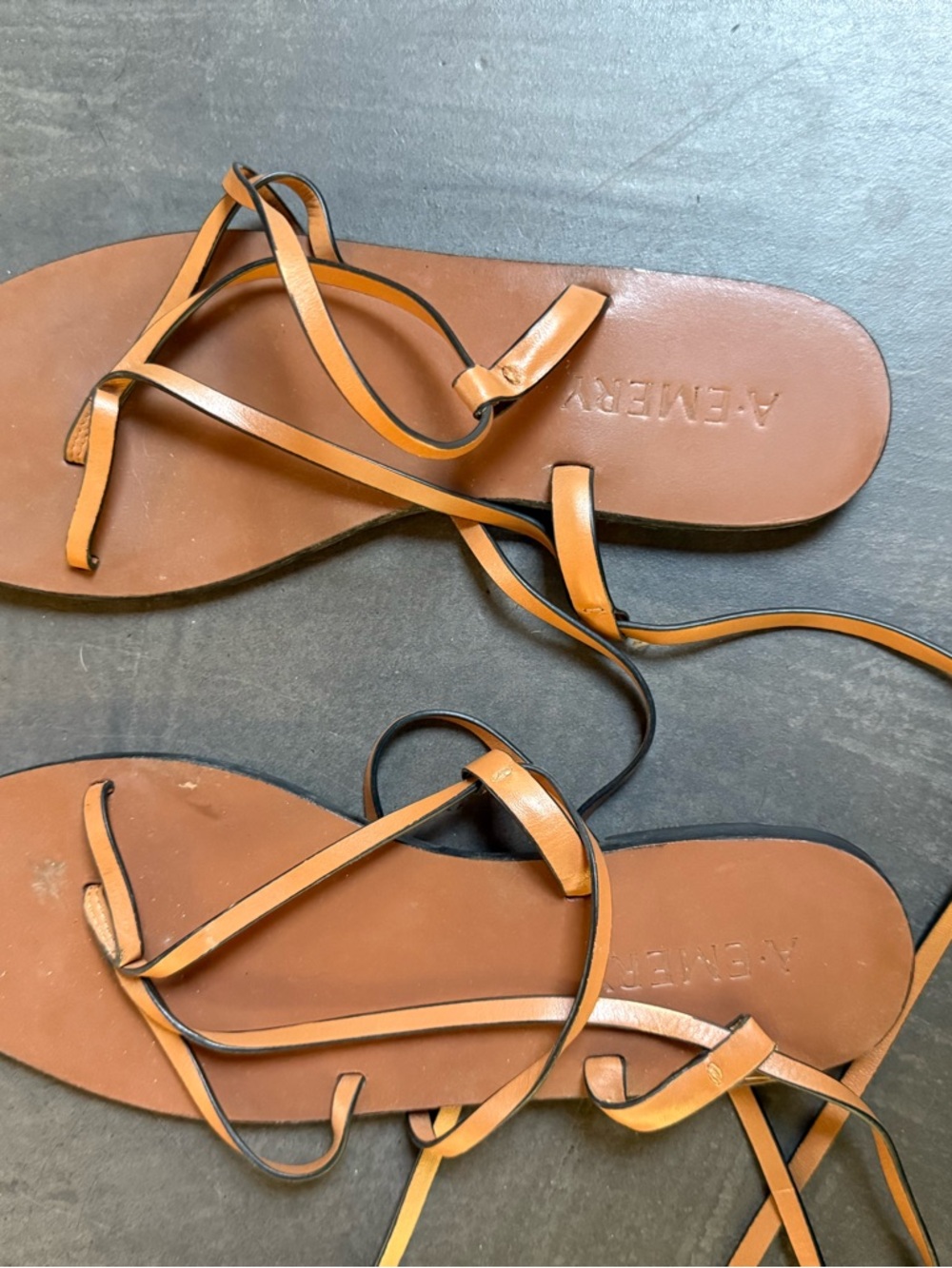A.Emery Nolan Leather Sandals Size 36